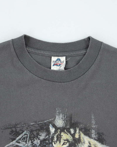 Vintage 2000's Wolf Pack Vancouver Graphic T-Shirt - S