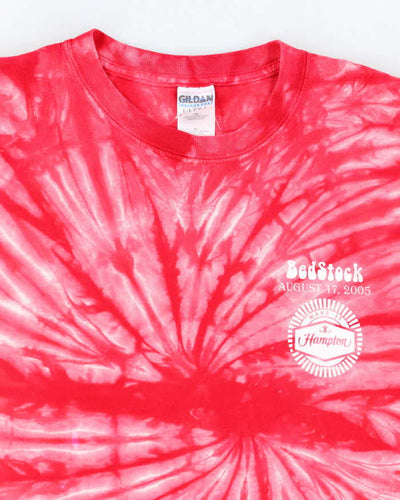 Vintage 2000's Bed Stock Small Graphic Tie Dye T-Shirt - XL