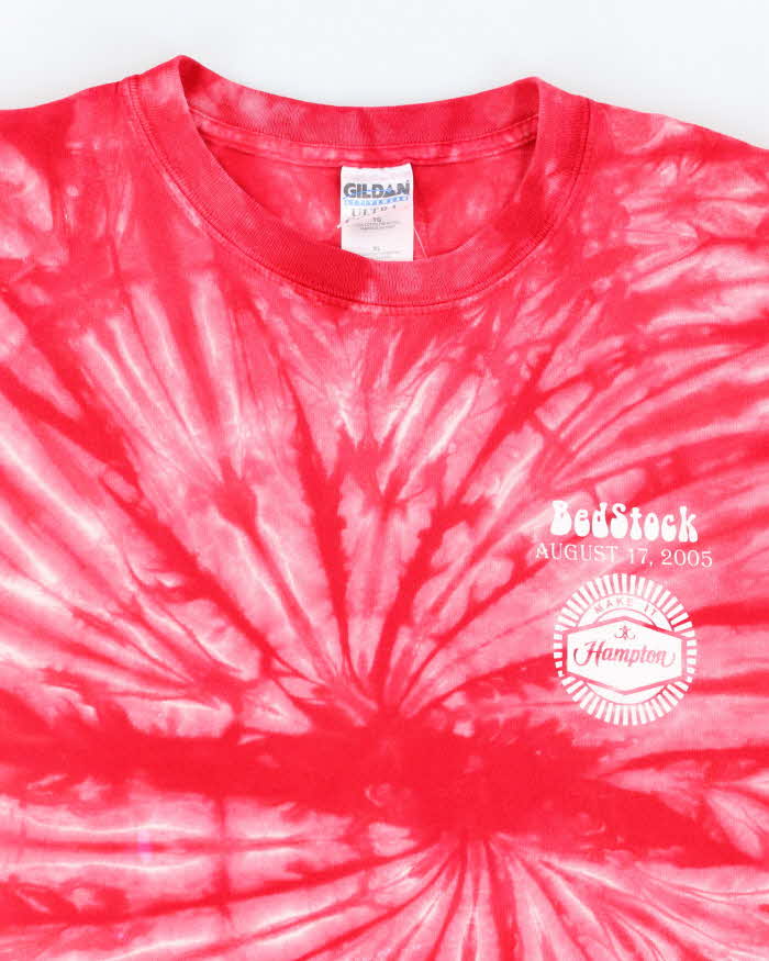 Vintage 2000's Bed Stock Small Graphic Tie Dye T-Shirt - XL