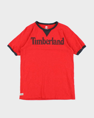 Vintage 2000's Timberland Earth Keepers Spell Out Graphic T-Shirt - M