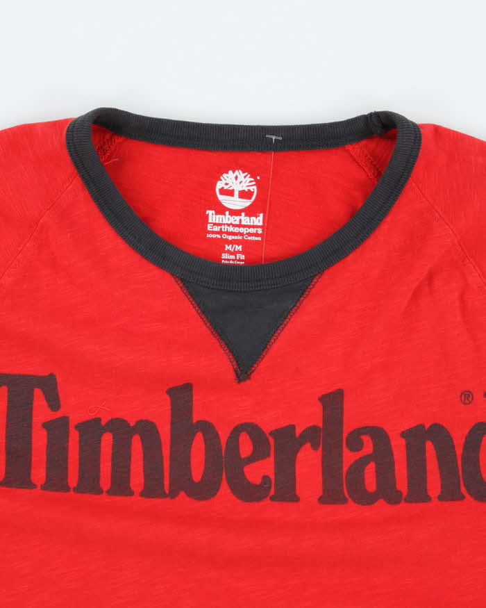 Vintage 2000's Timberland Earth Keepers Spell Out Graphic T-Shirt - M