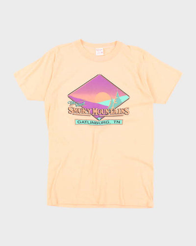 Vintage 80's Smokey Mountains Single Stitch Graphic T-Shirt - XL