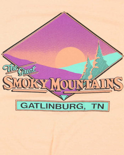 Vintage 80's Smokey Mountains Single Stitch Graphic T-Shirt - XL