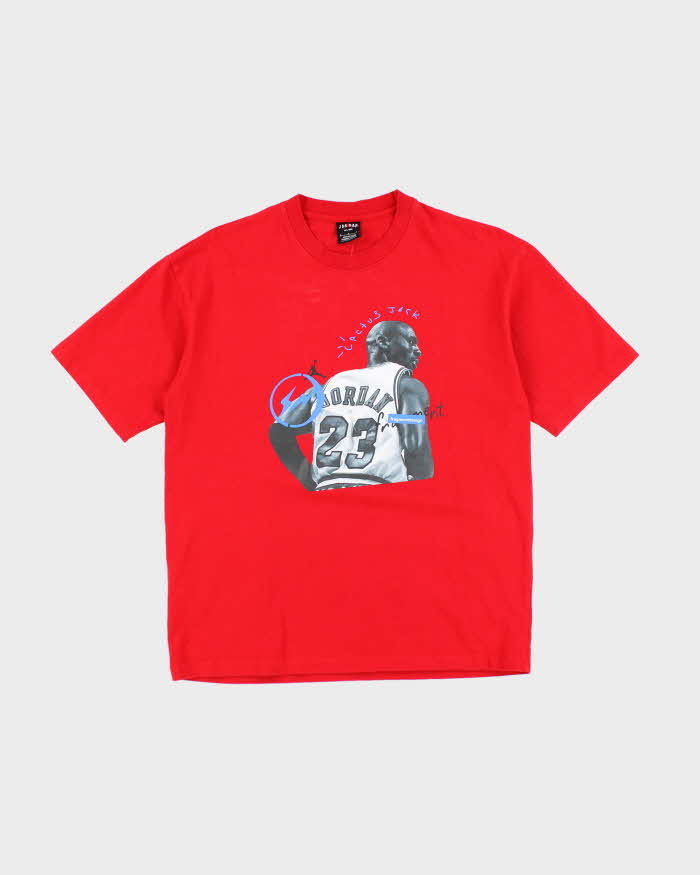 Jordan x Travis Scott x Fragment Michael Jordan Graphic T-Shirt - L