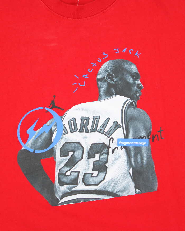 Jordan x Travis Scott x Fragment Michael Jordan Graphic T-Shirt - L