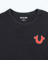 True Religion Small Crest Logo Graphic T-Shirt - L
