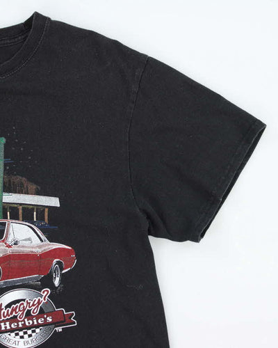 Vintage Hungry Herbies Burger Joint Graphic T-Shirt - M