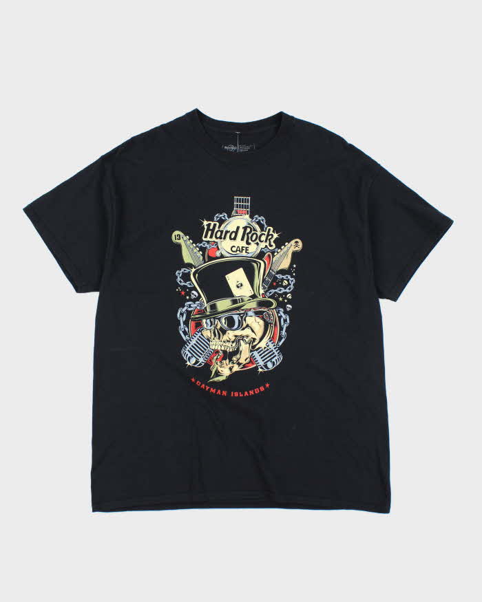 Hard Rock Cafe Cayman Island Skull Graphic T-Shirt - XL