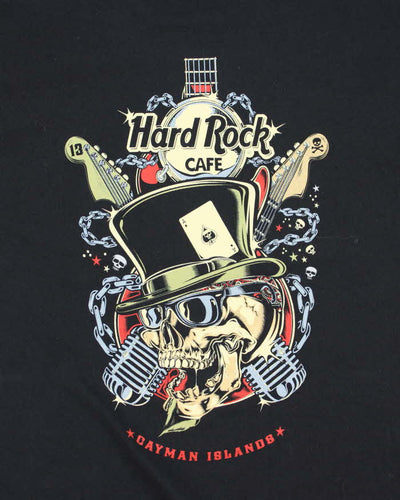 Hard Rock Cafe Cayman Island Skull Graphic T-Shirt - XL