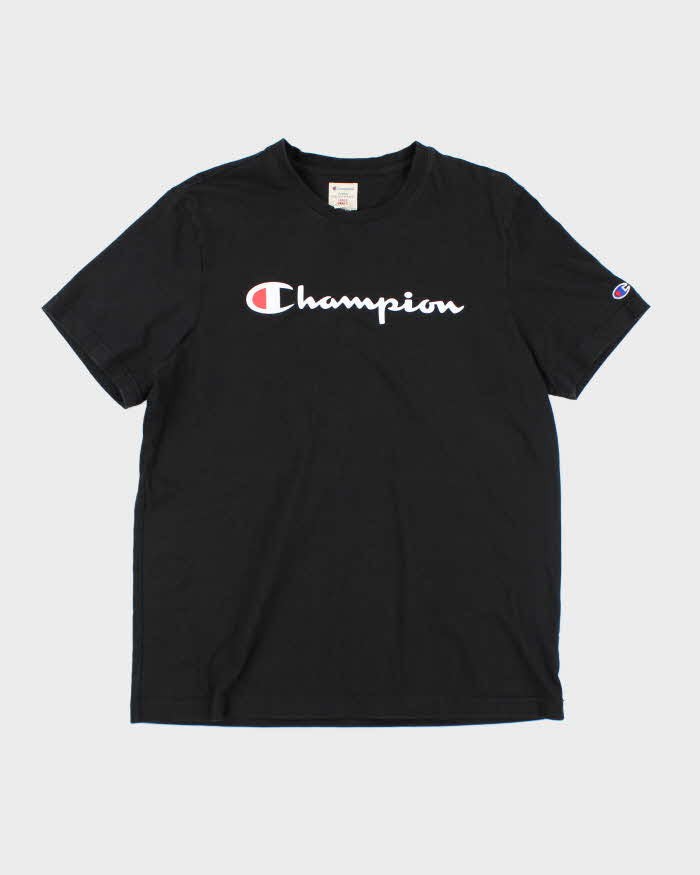 Vintage 2000's Champion Spell Out Logo Graphic T-Shirt - L