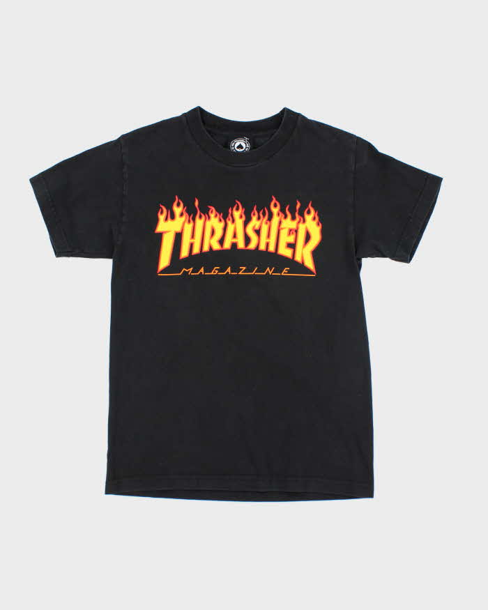 Thrasher Magazine Flame Logo Graphic T-Shirt - S