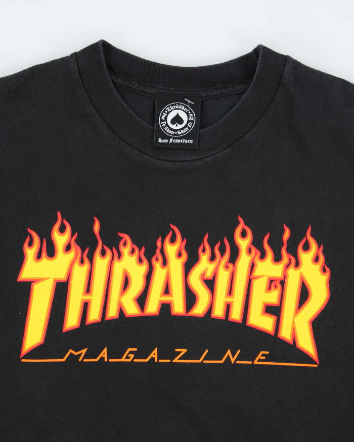 Thrasher Magazine Flame Logo Graphic T-Shirt - S