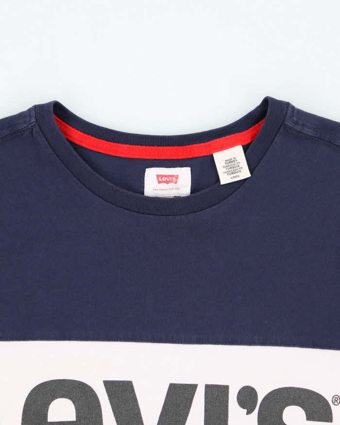 Vintage Levi's Spell Out Logo Graphic T-Shirt - S