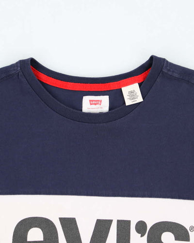 Vintage Levi's Spell Out Logo Graphic T-Shirt - S