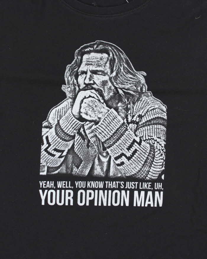 Vintage 2000's Big Lebowski Movie Graphic T-Shirt - XL