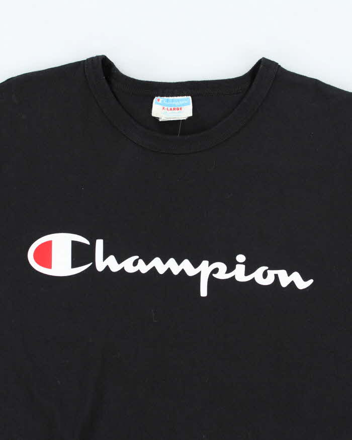 Vintage 2000's Champion Spell Out Graphic T-Shirt - XL