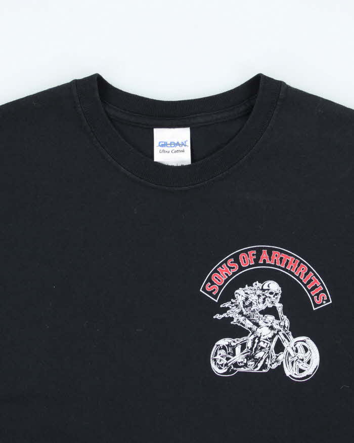 Vintage 2000's Parody Biker Arthritis Graphic T-Shirt - M