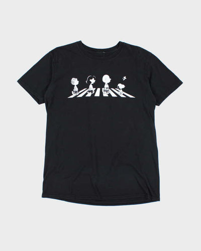 Peanuts Snoopy Abbey Road Parody Graphic T-Shirt - L