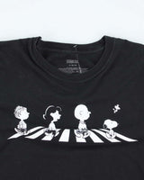 Peanuts Snoopy Abbey Road Parody Graphic T-Shirt - L