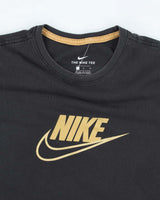 Nike Gold Centre Logo Swoosh Branded T-Shirt - L