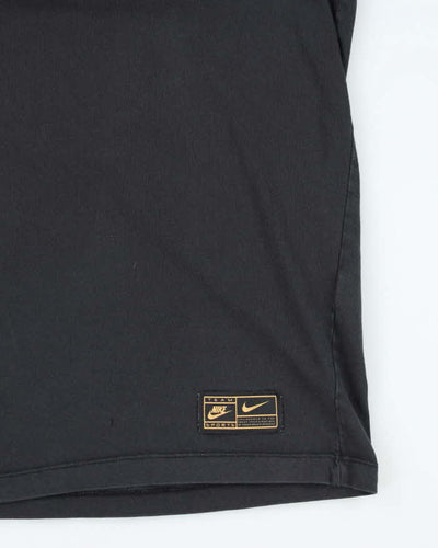 Nike Gold Centre Logo Swoosh Branded T-Shirt - L