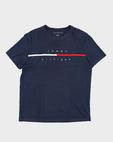 Vintage Tommy Hilfiger Flag Spell Out Graphic T-Shirt - L
