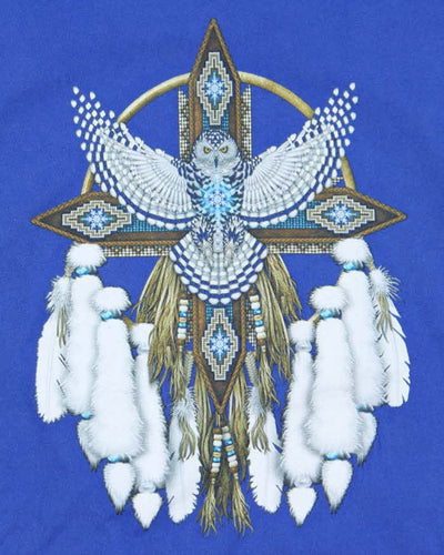 Vintage 2000's Dream Catcher Owl Graphic T-Shirt - S