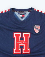 Vintage 90's Tommy Hilfiger Heavyweight H Logo T-Shirt - XL