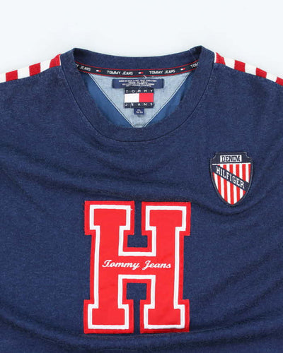 Vintage 90's Tommy Hilfiger Heavyweight H Logo T-Shirt - XL