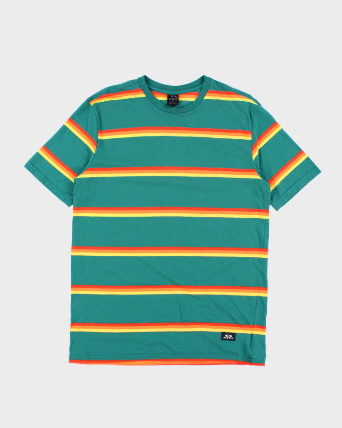 Vintage 2000's Oakley Striped Lightweight T-Shirt - XL