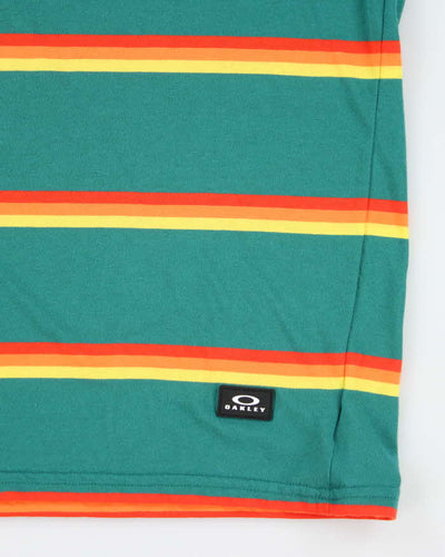 Vintage 2000's Oakley Striped Lightweight T-Shirt - XL