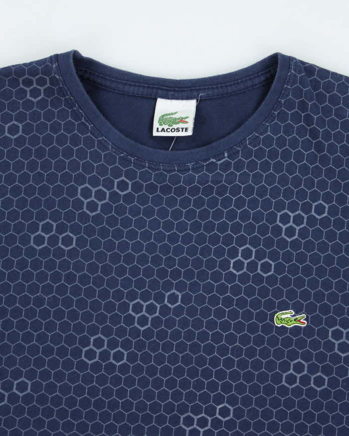 Vintage 2000's Lacoste All Over Print Patterned T-Shirt - L