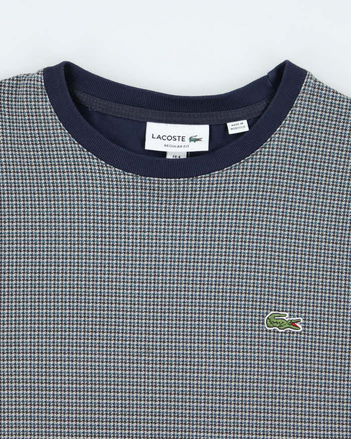 Vintage Lacoste Patterned Small Crocodile T-Shirt - M