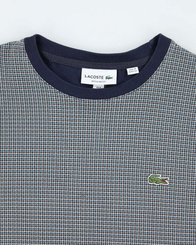 Vintage Lacoste Patterned Small Crocodile T-Shirt - M