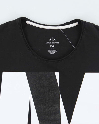 Vintage 2000's Armani Exchange Big Logo Graphic T-Shirt - XXL
