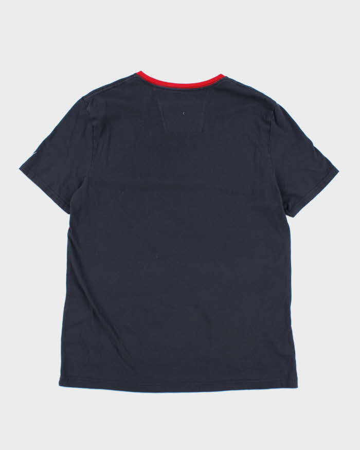 Vintage Nautica Striped Small Logo T-Shirt - XL