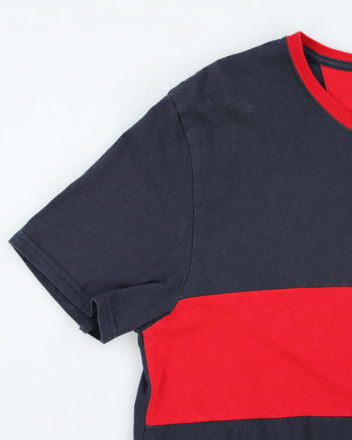Vintage Nautica Striped Small Logo T-Shirt - XL