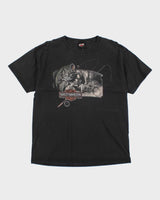 Vintage Harley Davidson Fishing Graphic T-Shirt - L