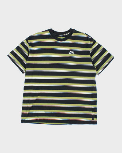 Nike SB Skateboarding Striped Lightweight T-Shirt - L