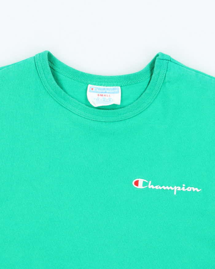 Vintage Champion Heavyweight Small Logo T-Shirt - S