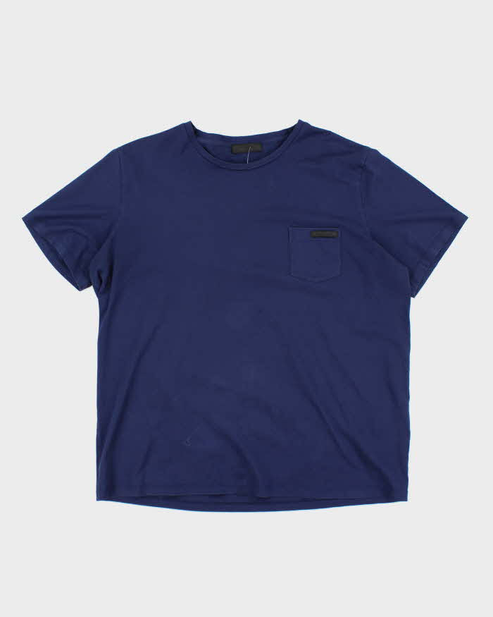 Vintage Prada Lightweight Small Logo Pocket T-Shirt - XXL