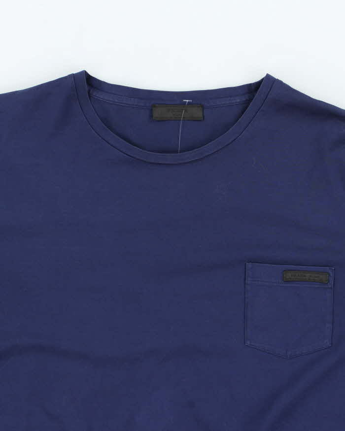 Vintage Prada Lightweight Small Logo Pocket T-Shirt - XXL