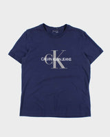 Calvin Klein Spell Out CK Logo Graphic T-Shirt - L