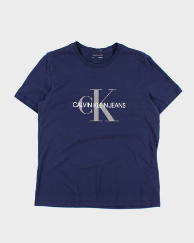 Calvin Klein Spell Out CK Logo Graphic T-Shirt - L
