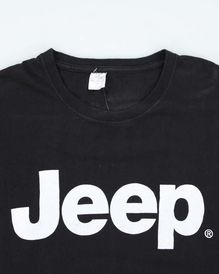 Vintage Y2K Jeep Spell Out Graphic T-Shirt - L