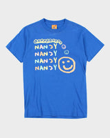 Nancy Sucks Spell Out Smiley Graphic T-Shirt - S