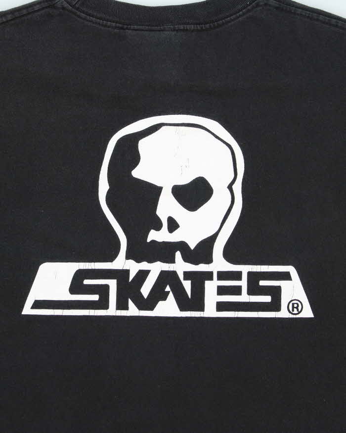Vintage Y2K Skates Centre Logo Graphic T-Shirt - M