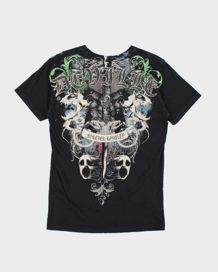 Vintage Y2K De Ville Tattoo Graphic T-Shirt - L