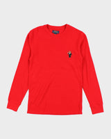 Vintage Polo Ralph Lauren Red Waffle Long Sleeve T-shirt - S