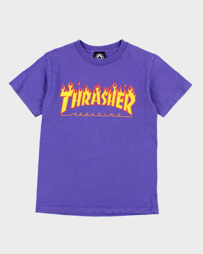Vintage Y2k 00s Thrasher Purple T-shirt - S